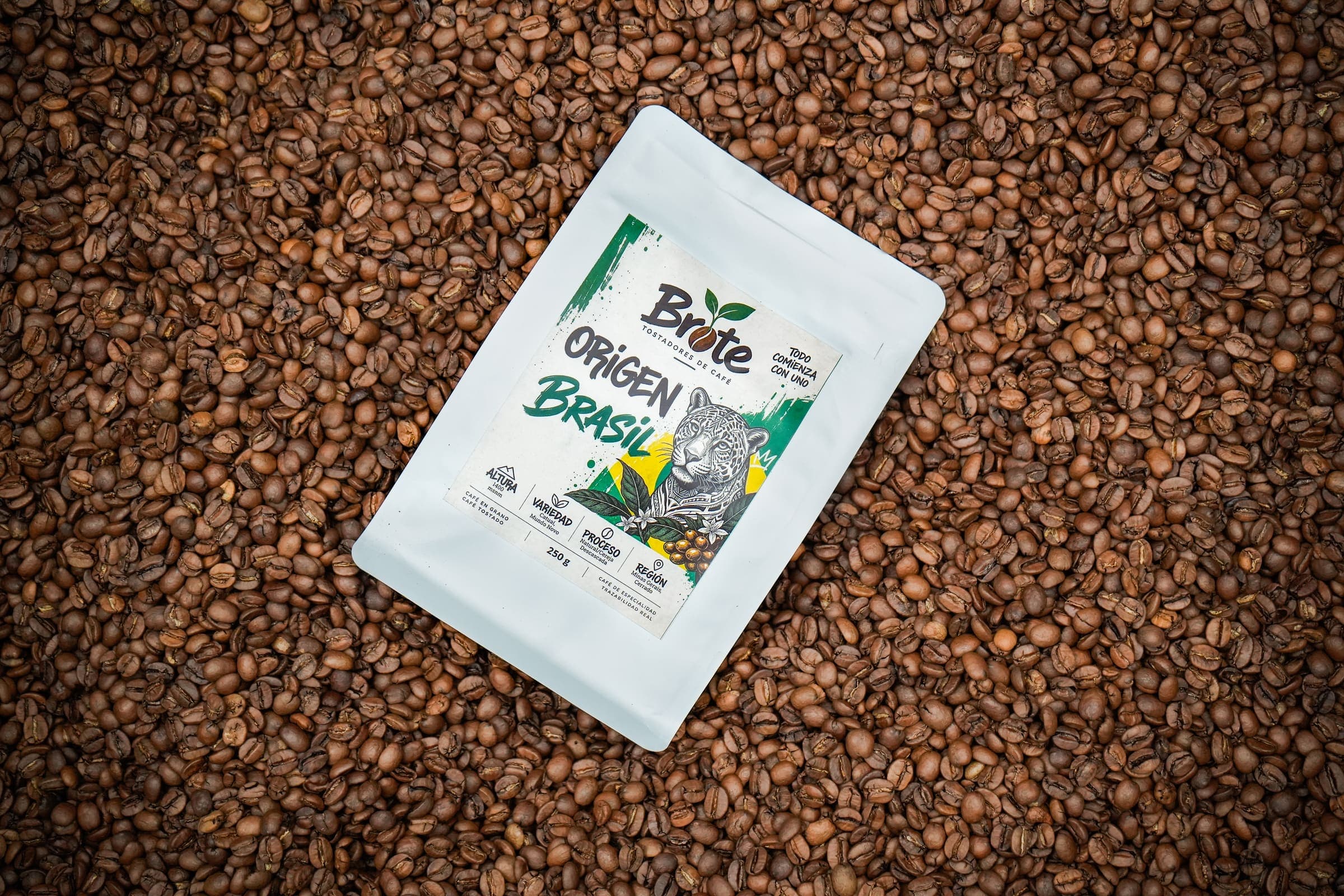 Bolsa de Origen Brasil sobre granos de café